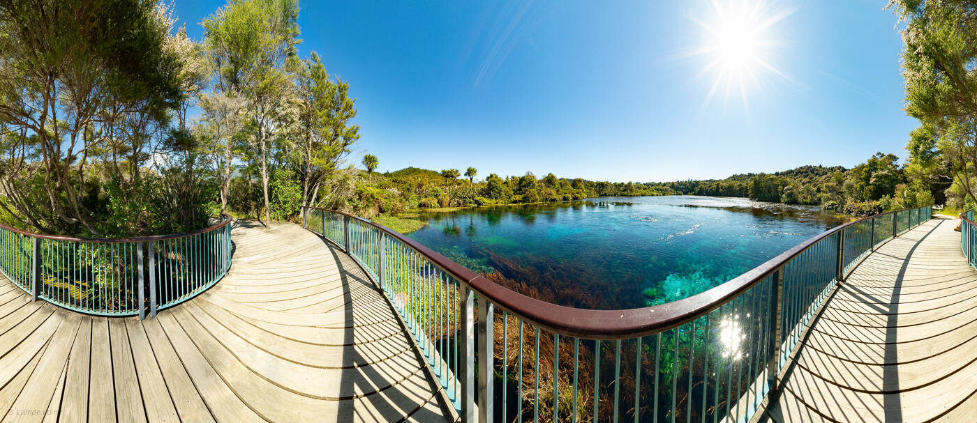 Te Waikoropup? Springs Panorama, Golden Bay 